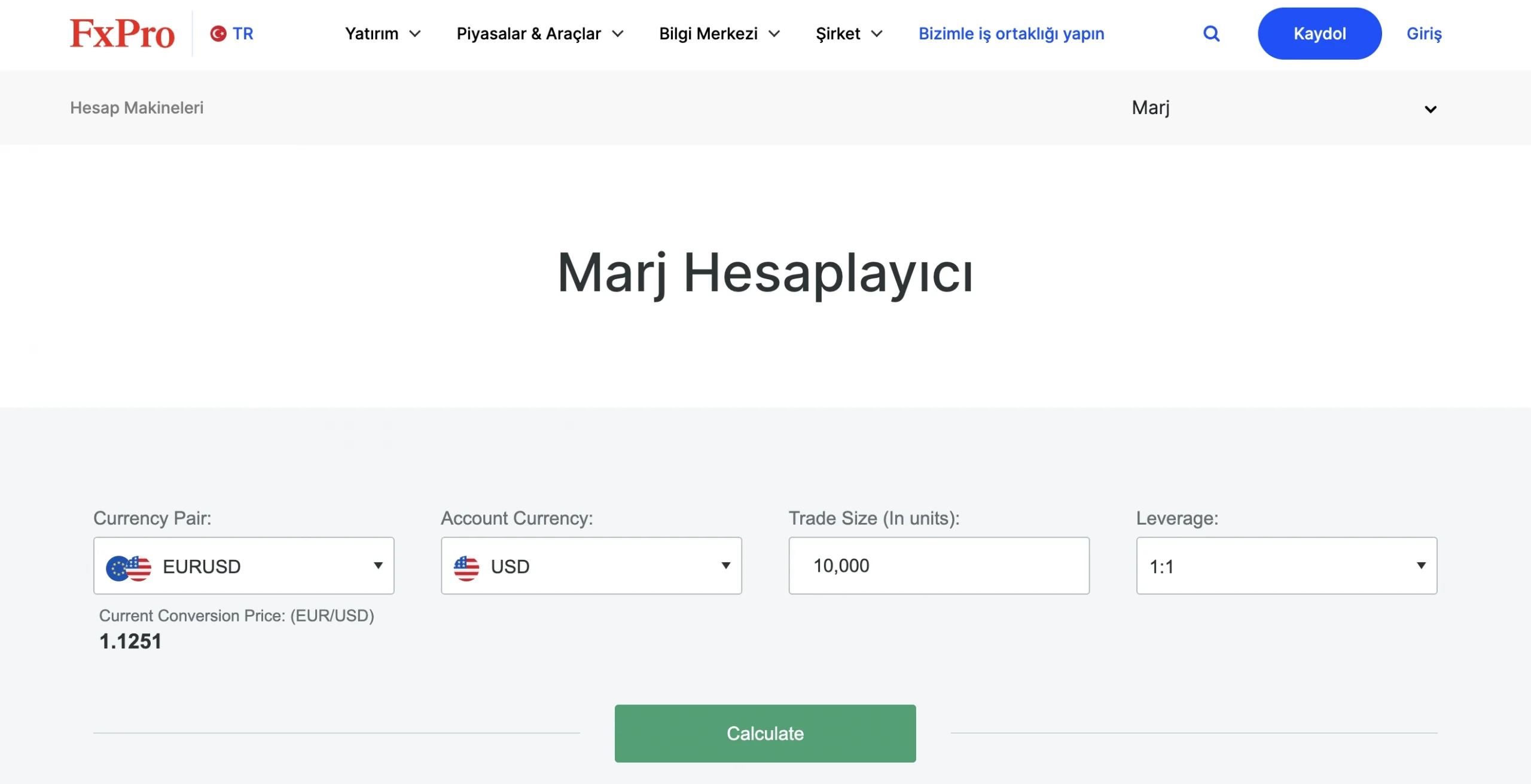 Hepsi Bir Arada FX Hesaplayıcı